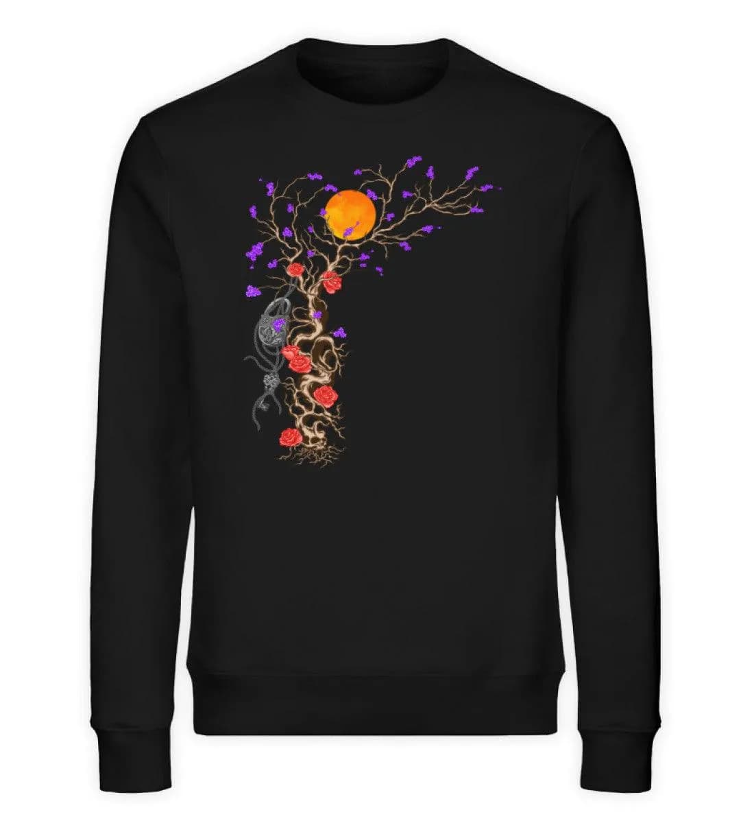 Padlock with roses - Unisex Bio Sweatshirt