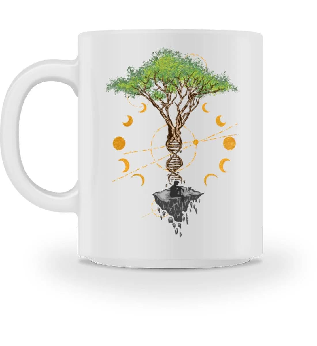 Tree DNA Moon with Man - Tasse