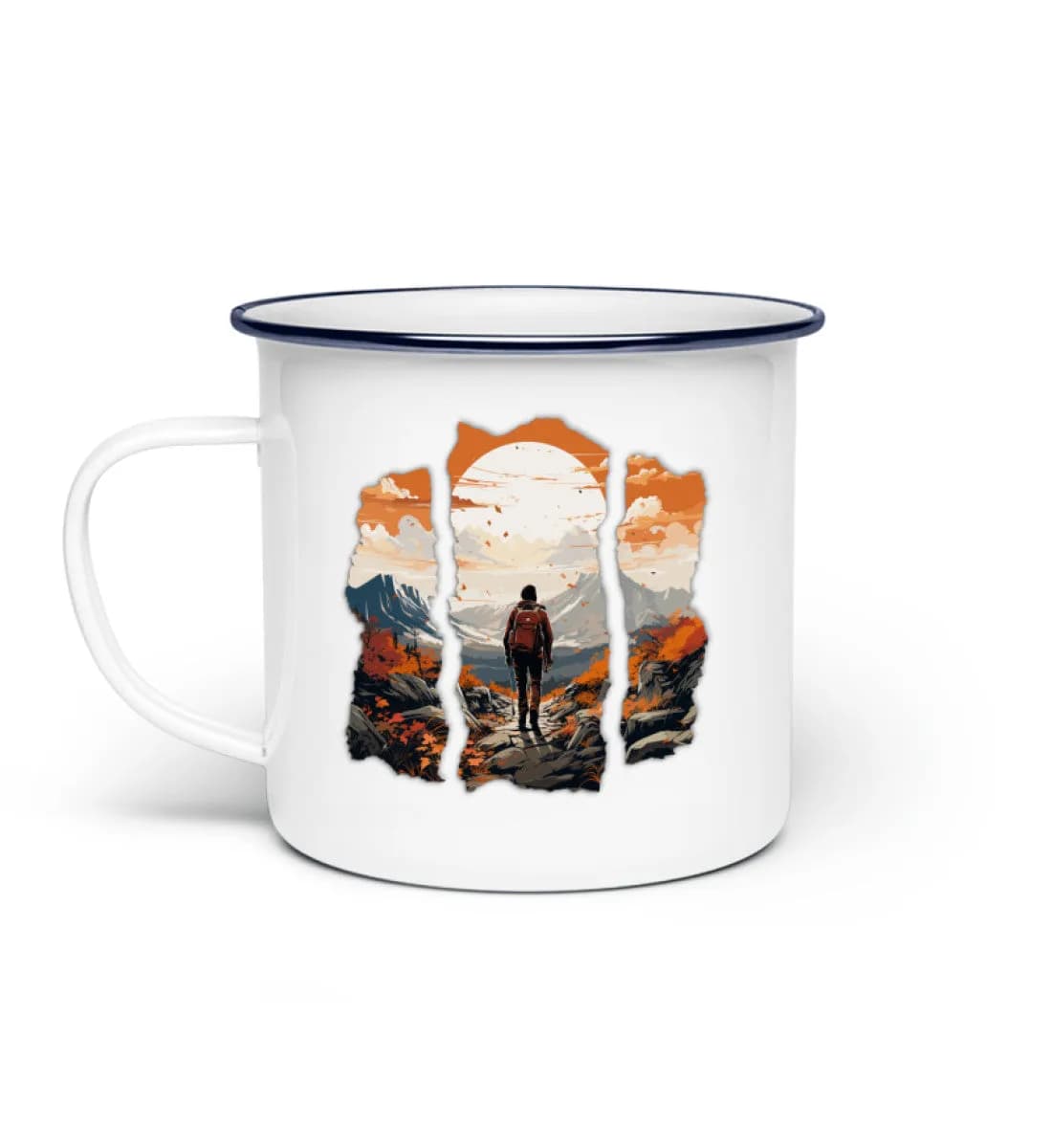 Hiking Autumn - Emaille Tasse
