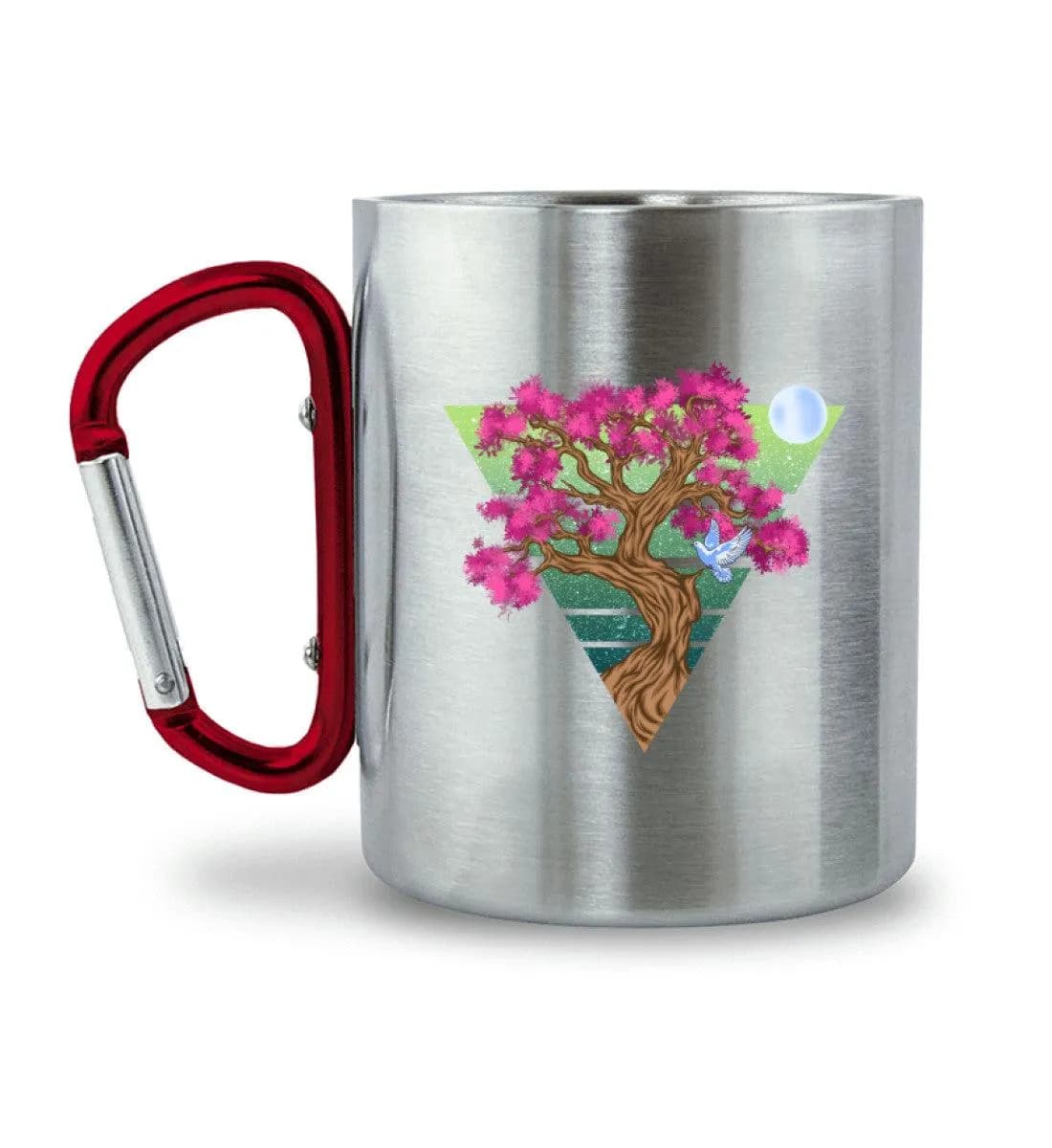 Triangletree - Edelstahltasse mit Karabinergriff