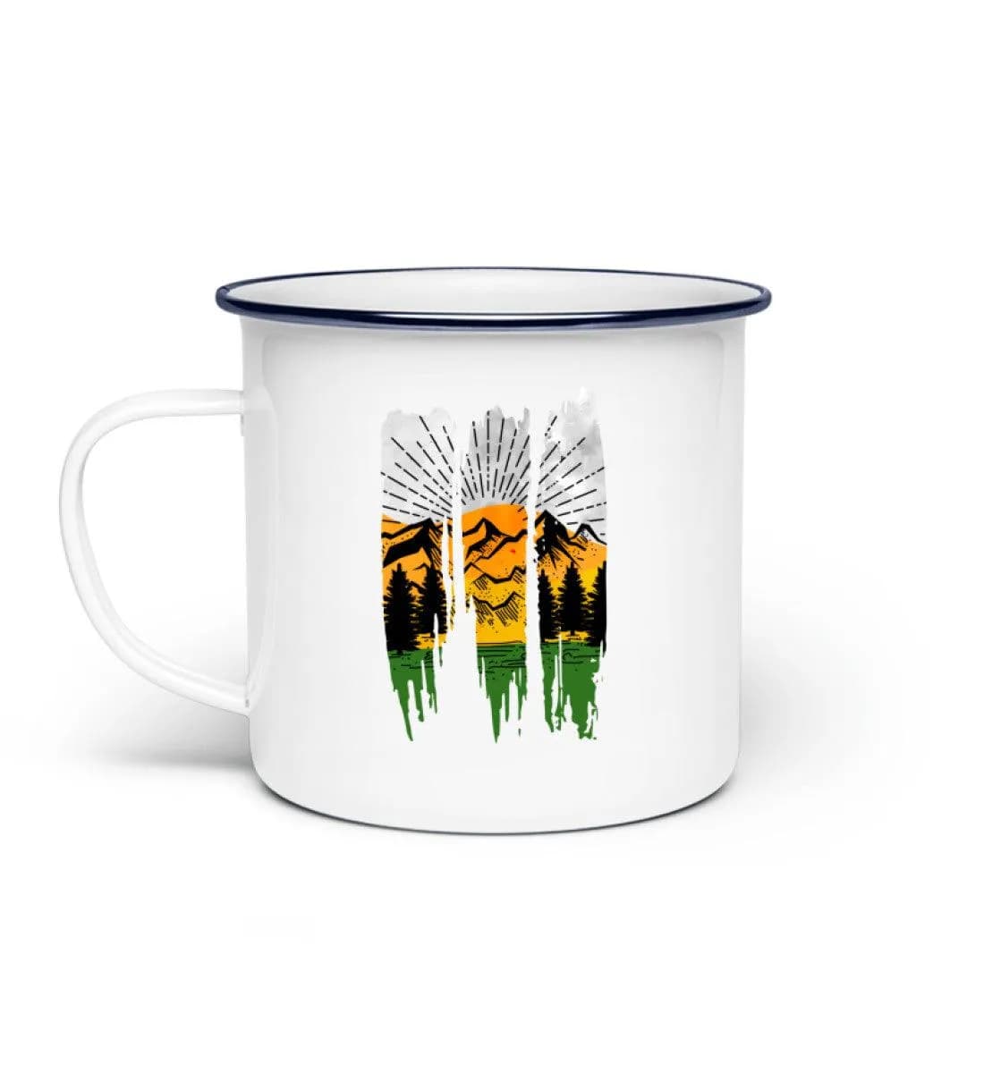 Lovely Nature Brush - Emaille Tasse