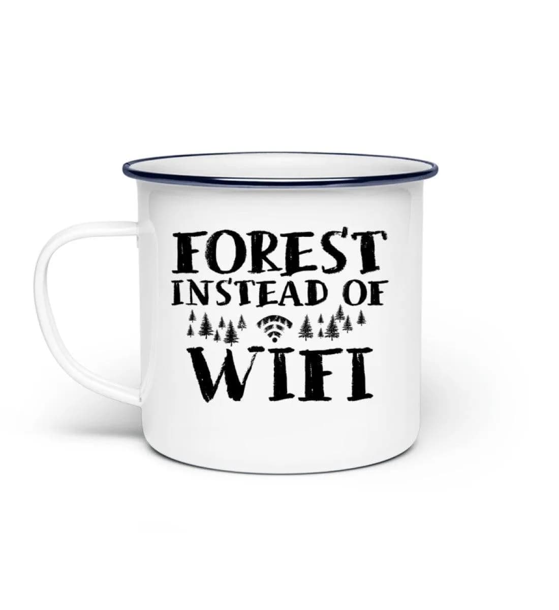 Instead of Wifi - Emaille Tasse