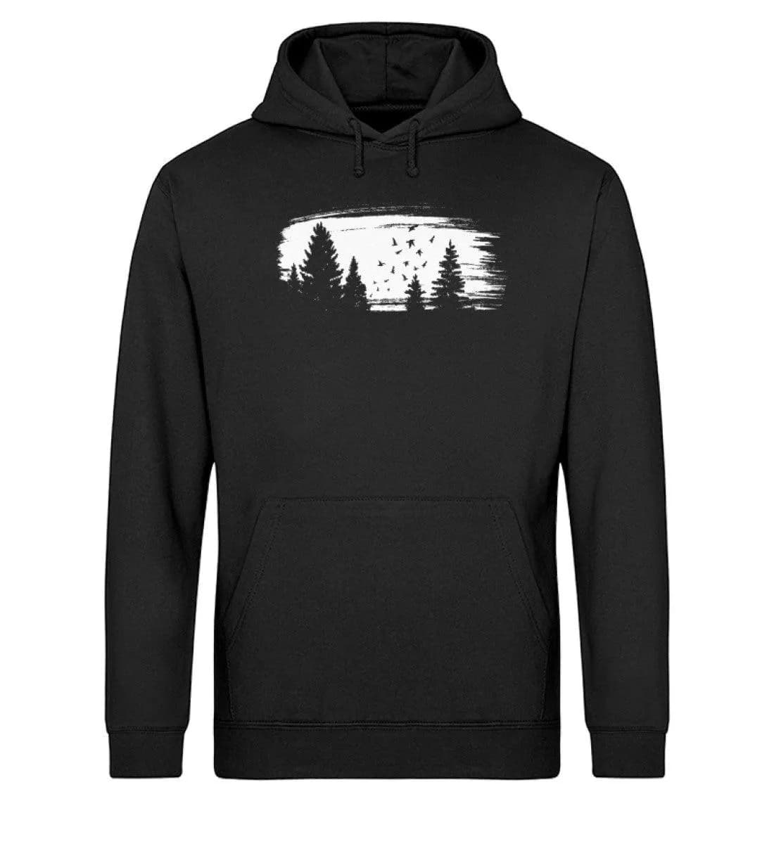 Wald mit Vögeln - Unisex Basic Bio Hoodie
