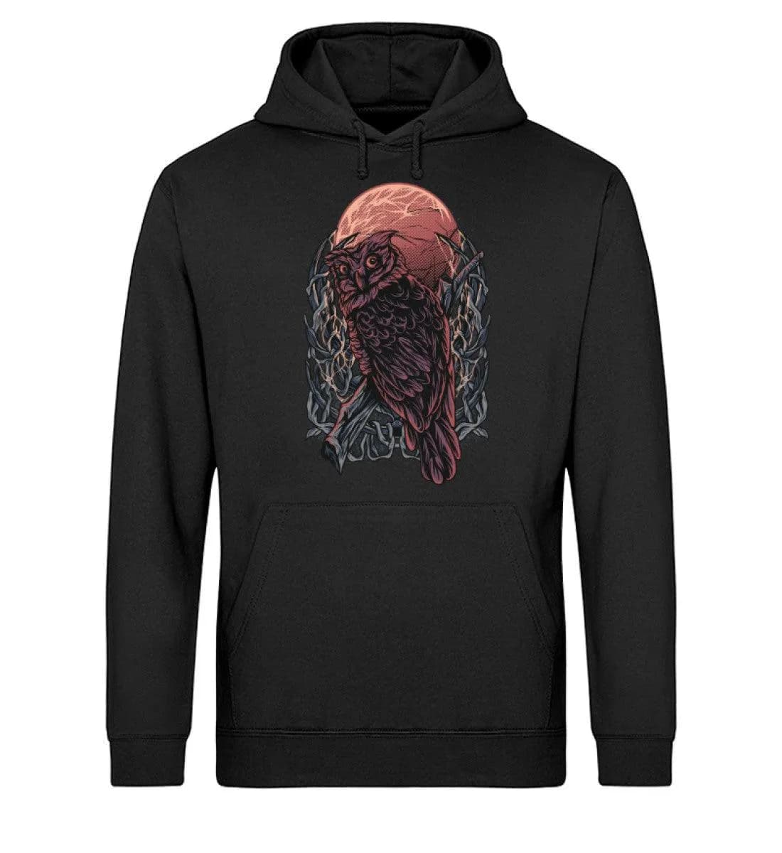 Eule Blutmond - Unisex Basic Bio Hoodie