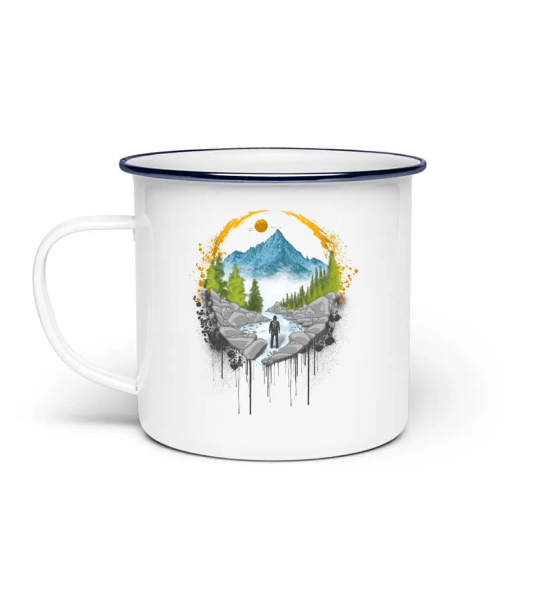 Mountain Path - Emaille Tasse