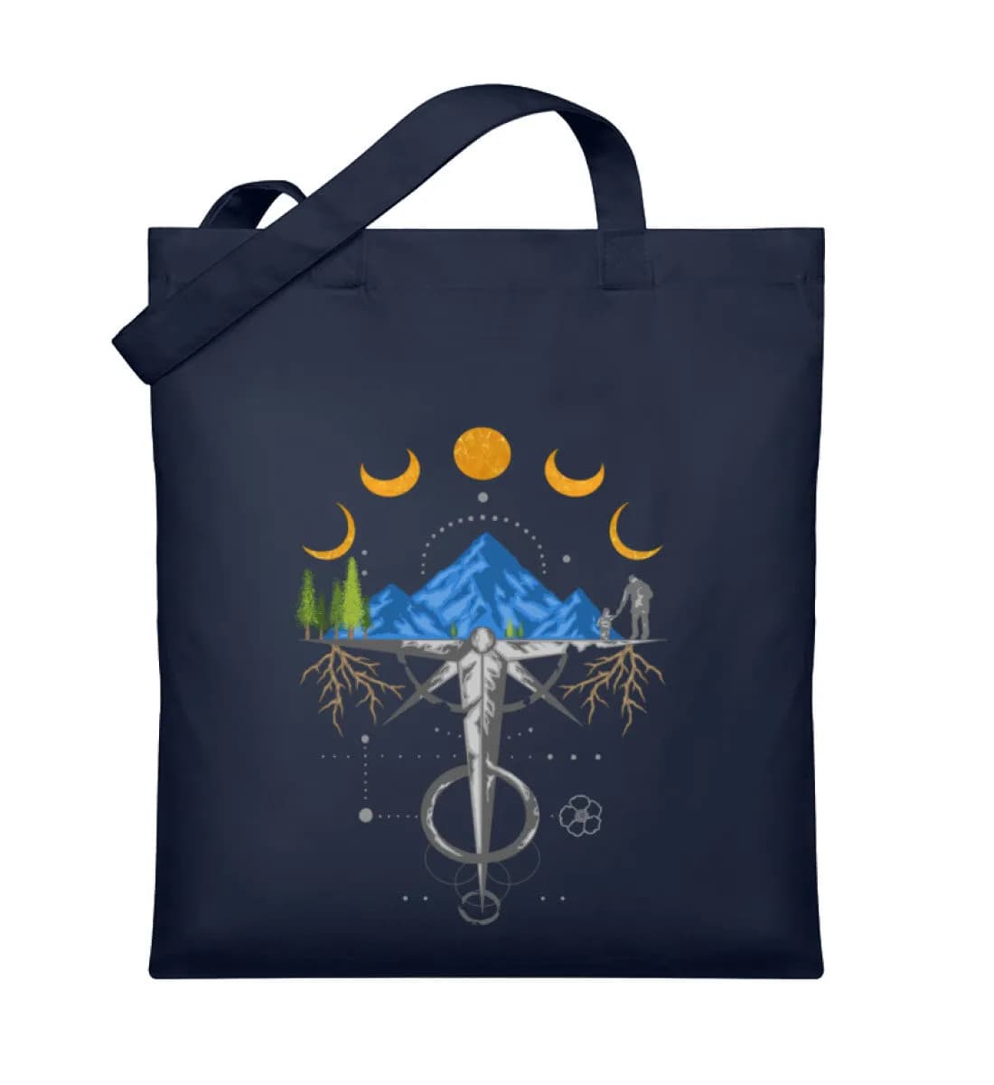 Harmonie der Berge - Organic Jutebeutel