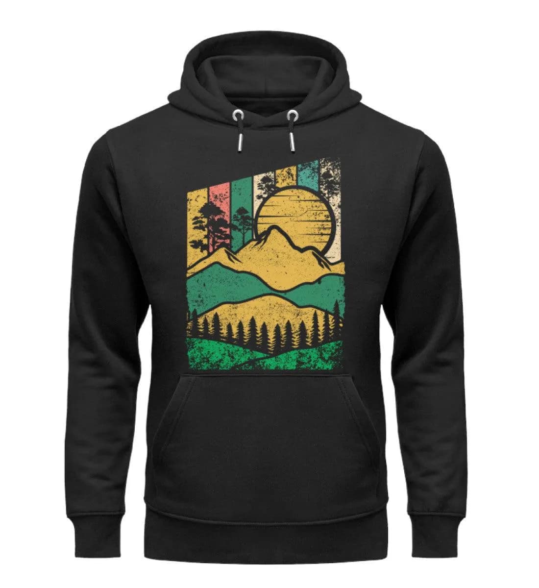 Berg Wald Sonne - Unisex Premium Bio Hoodie
