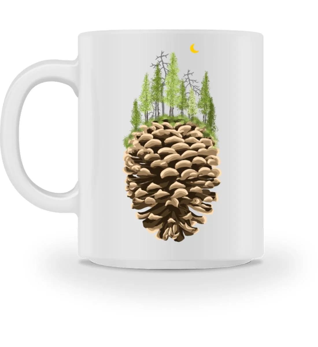 Bäume auf Tannenzapfen - Tasse