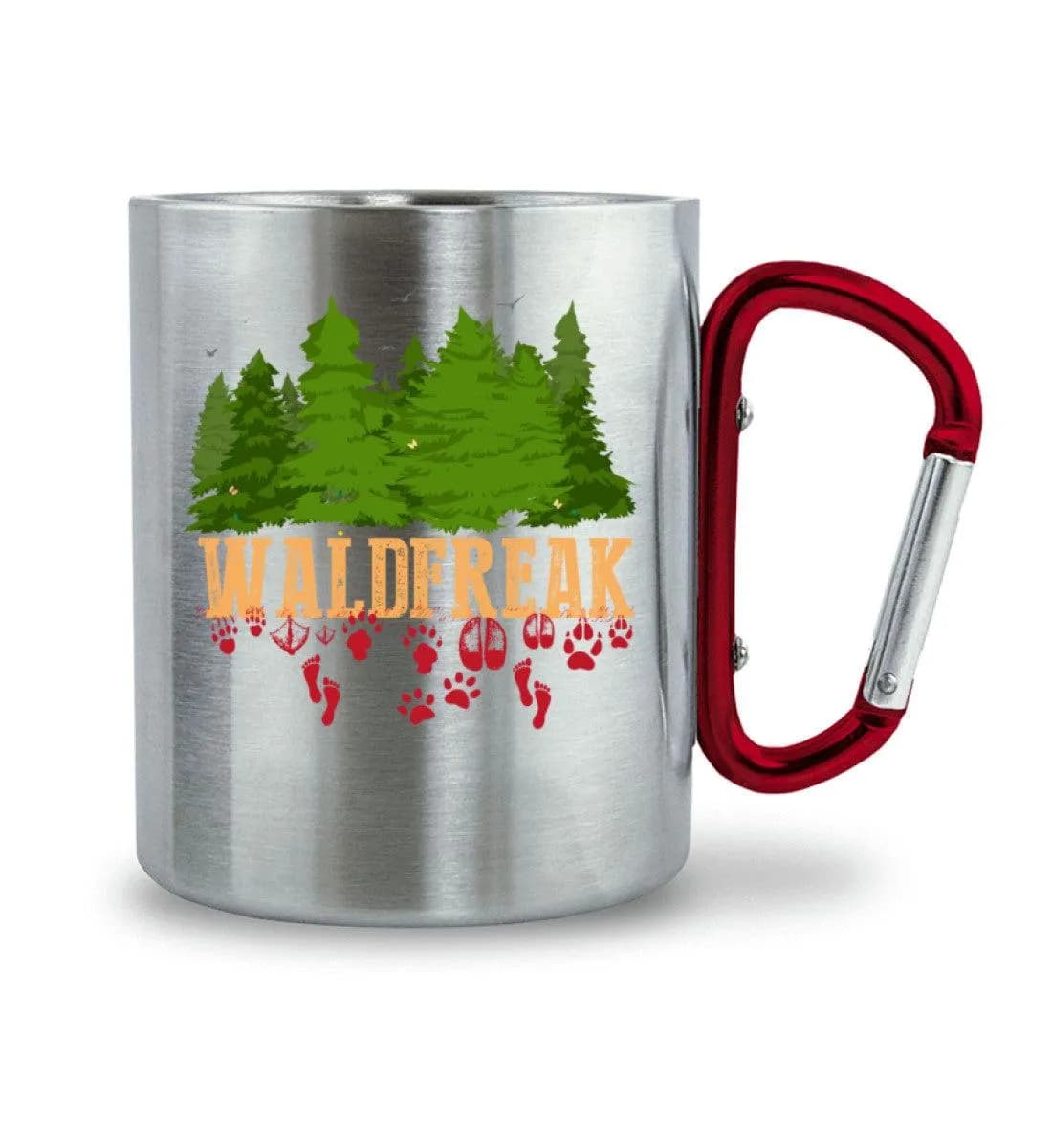 Waldfreak - Edelstahltasse mit Karabinergriff