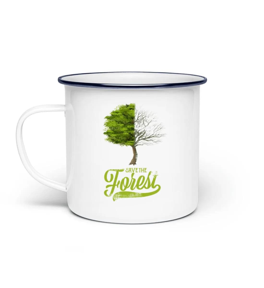 Save the forest - Emaille Tasse