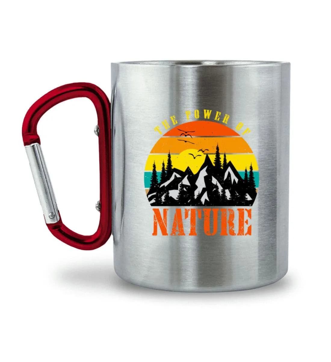 The Power of Nature - Edelstahltasse mit Karabinergriff