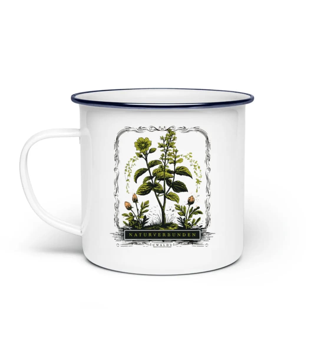 Naturverbunden - Emaille Tasse