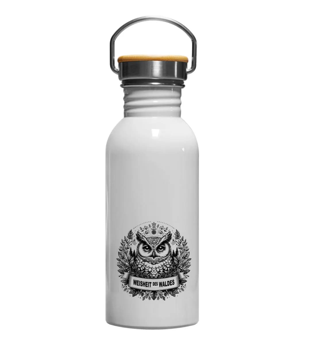 Weisheit des Waldes - Edelstahl Trinkflasche