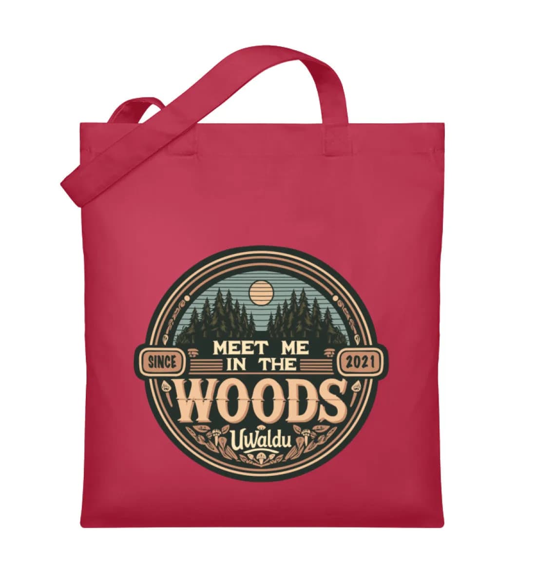 Meet me in the Woods round - Organic Jutebeutel