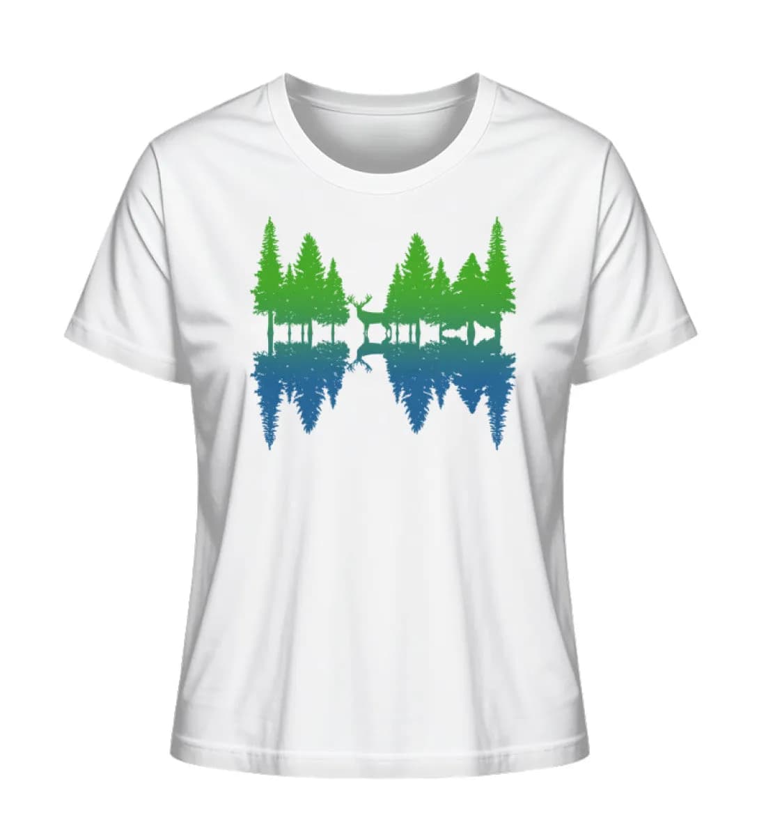 Wald Spiegelung - Damen Premium Bio Shirt