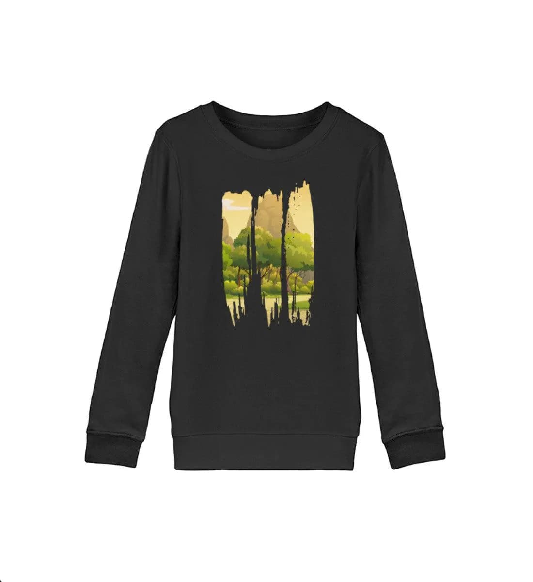 Lovely Nature Brush Mountain - Kinder Bio Sweatshirt