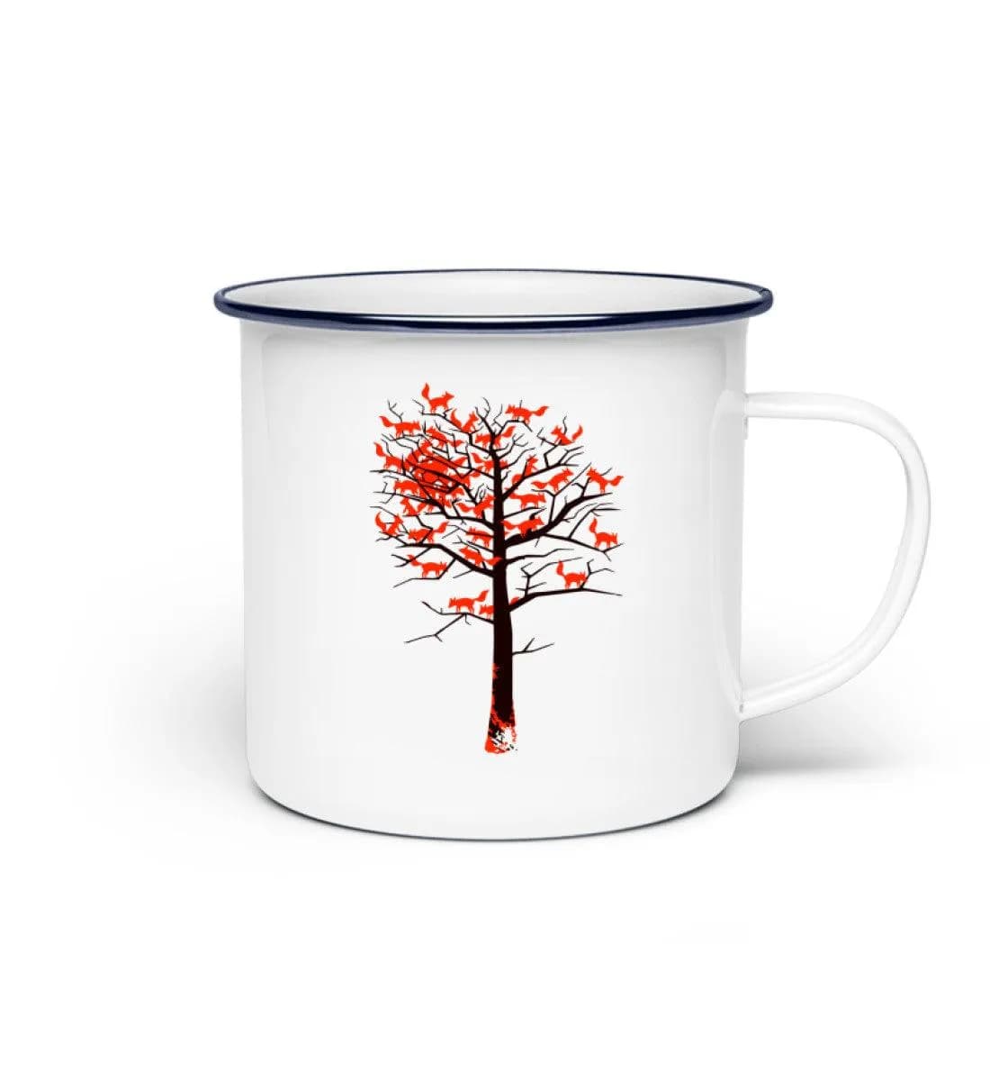 Foxtree - Emaille Tasse