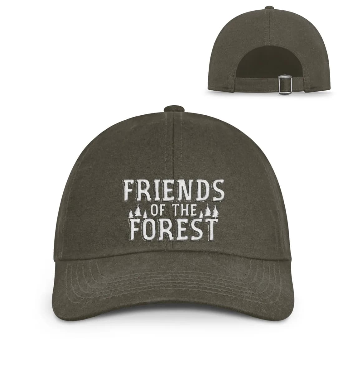 Friends of the forest - Organic Baseball Cap mit Stick