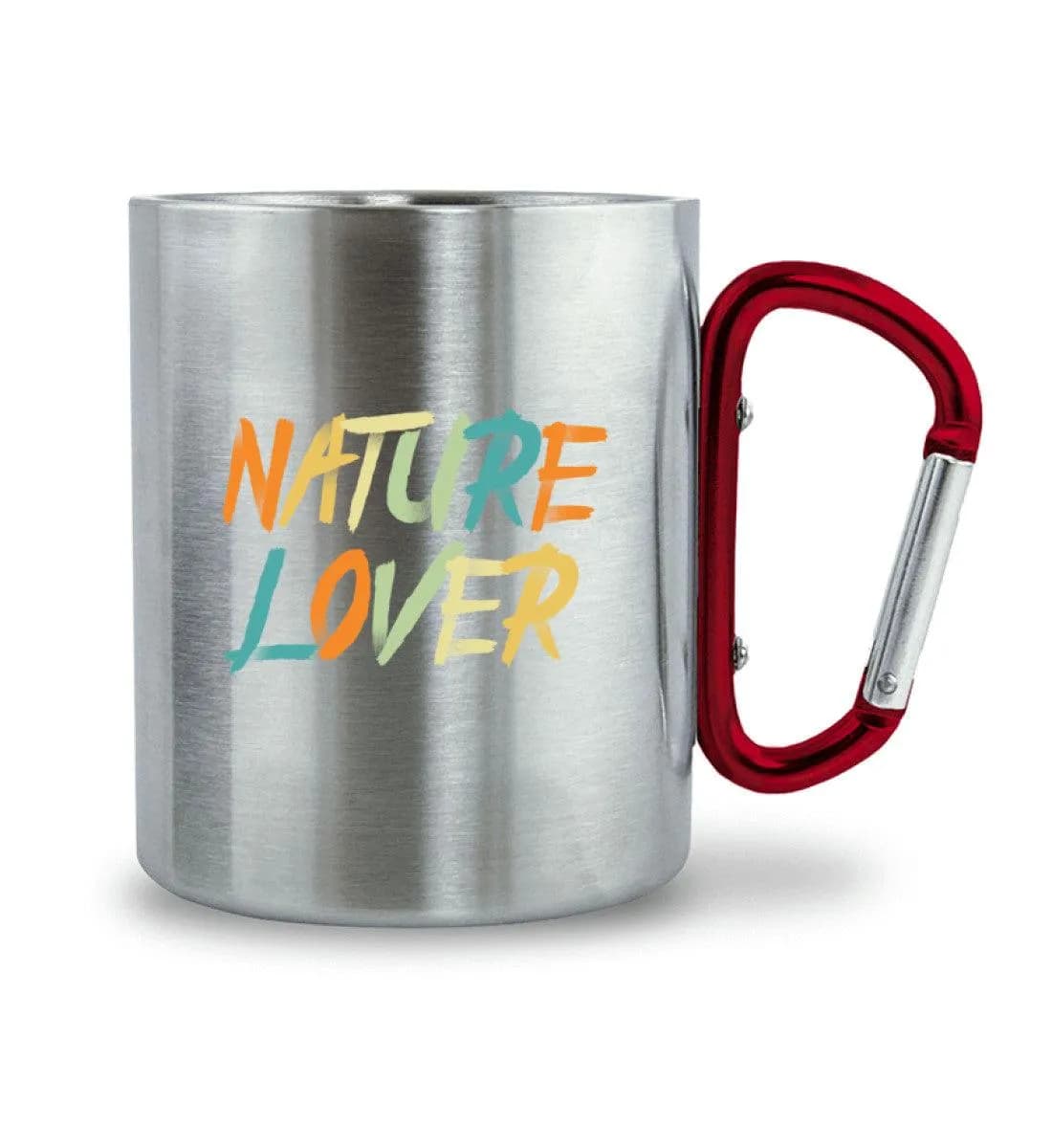 Nature Lover - Edelstahltasse mit Karabinergriff