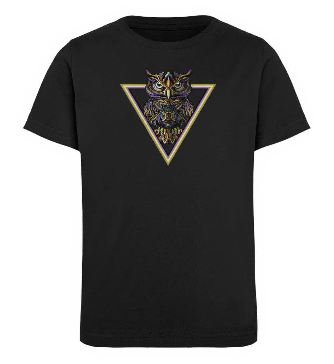 Eule im Dreieck  - Kinder Bio T-Shirt