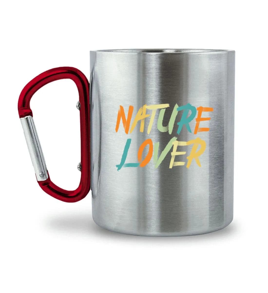 Nature Lover - Edelstahltasse mit Karabinergriff