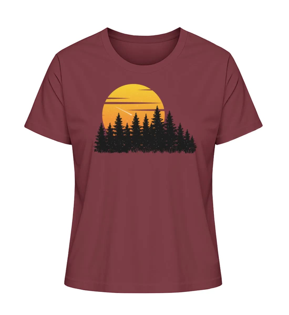 Wald mit Sternschnuppe - Damen Premium Bio Shirt