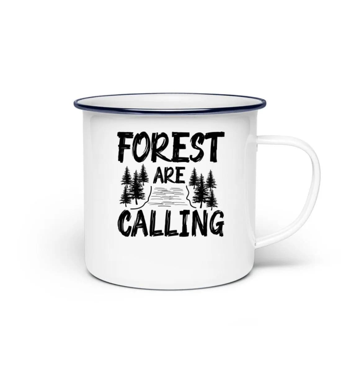 Forest are calling - Emaille Tasse