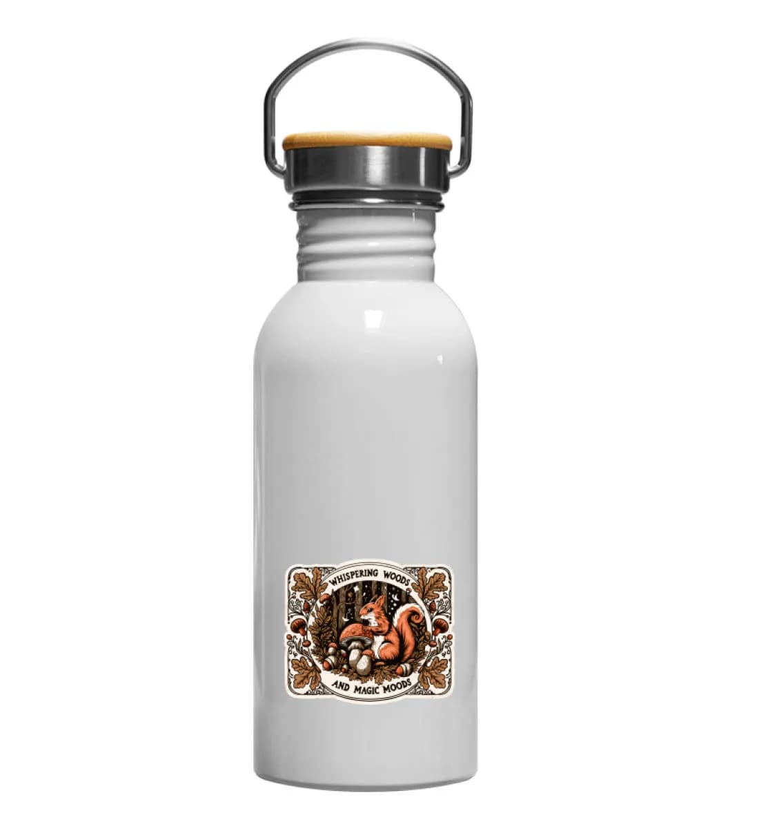 Whispering Woods Squirrel - Edelstahl Trinkflasche