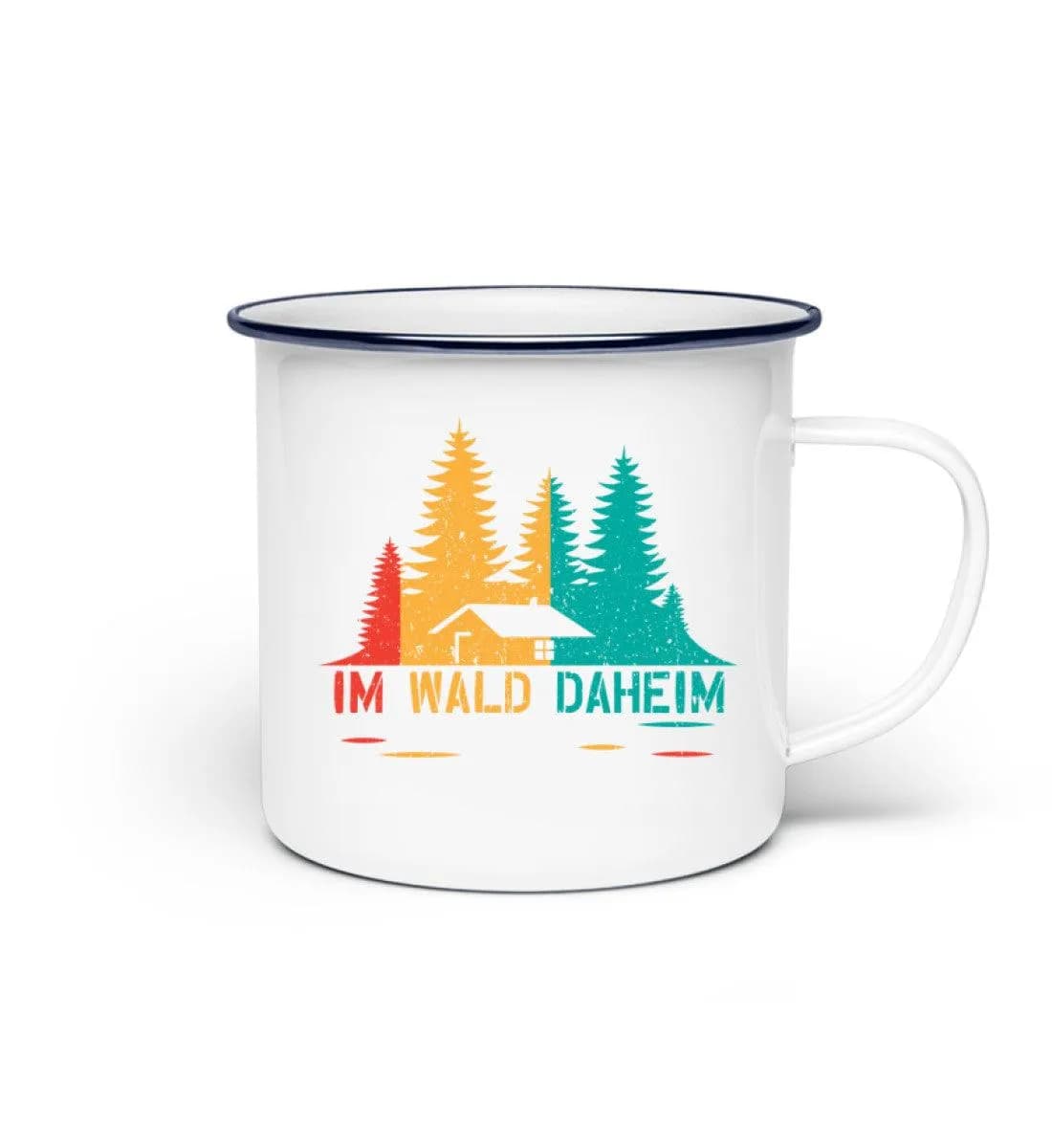 Im Wald daheim - Emaille Tasse