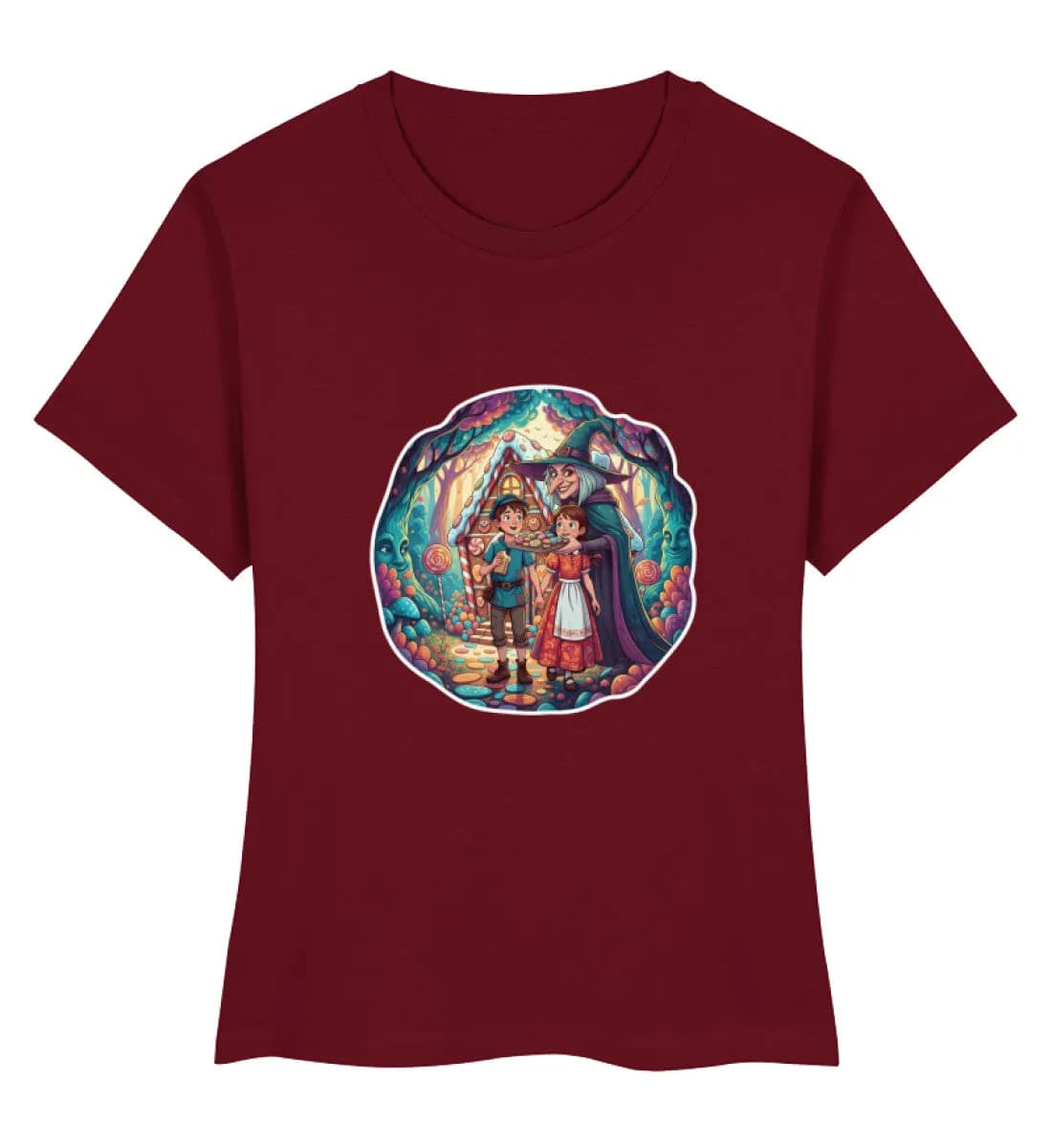 Hexe lockt Hänsel und Gretel  - Damen Premium Bio Shirt