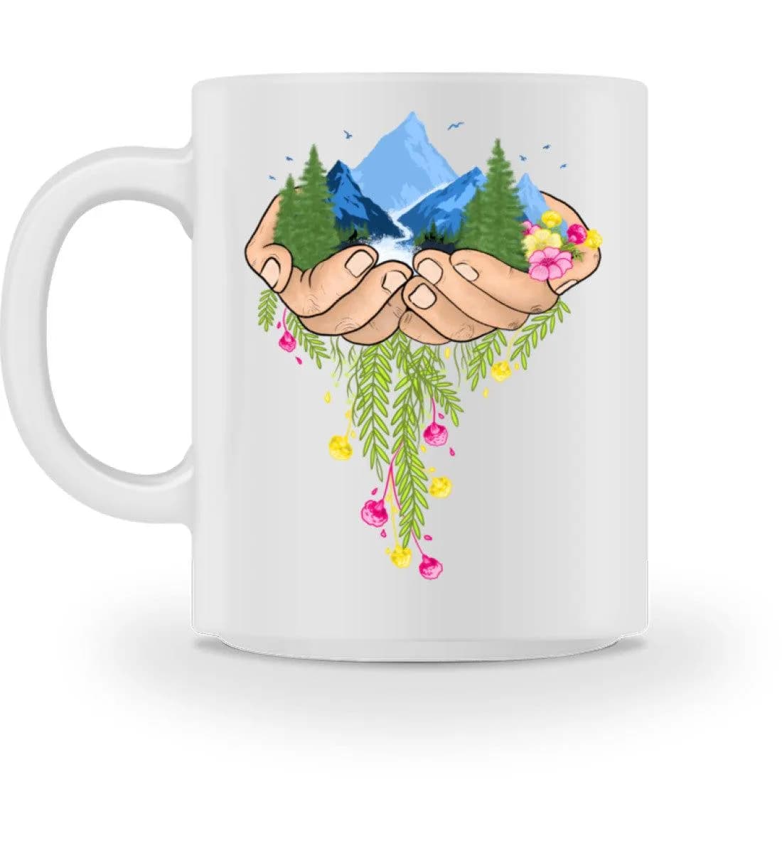 Nature in hands - Tasse