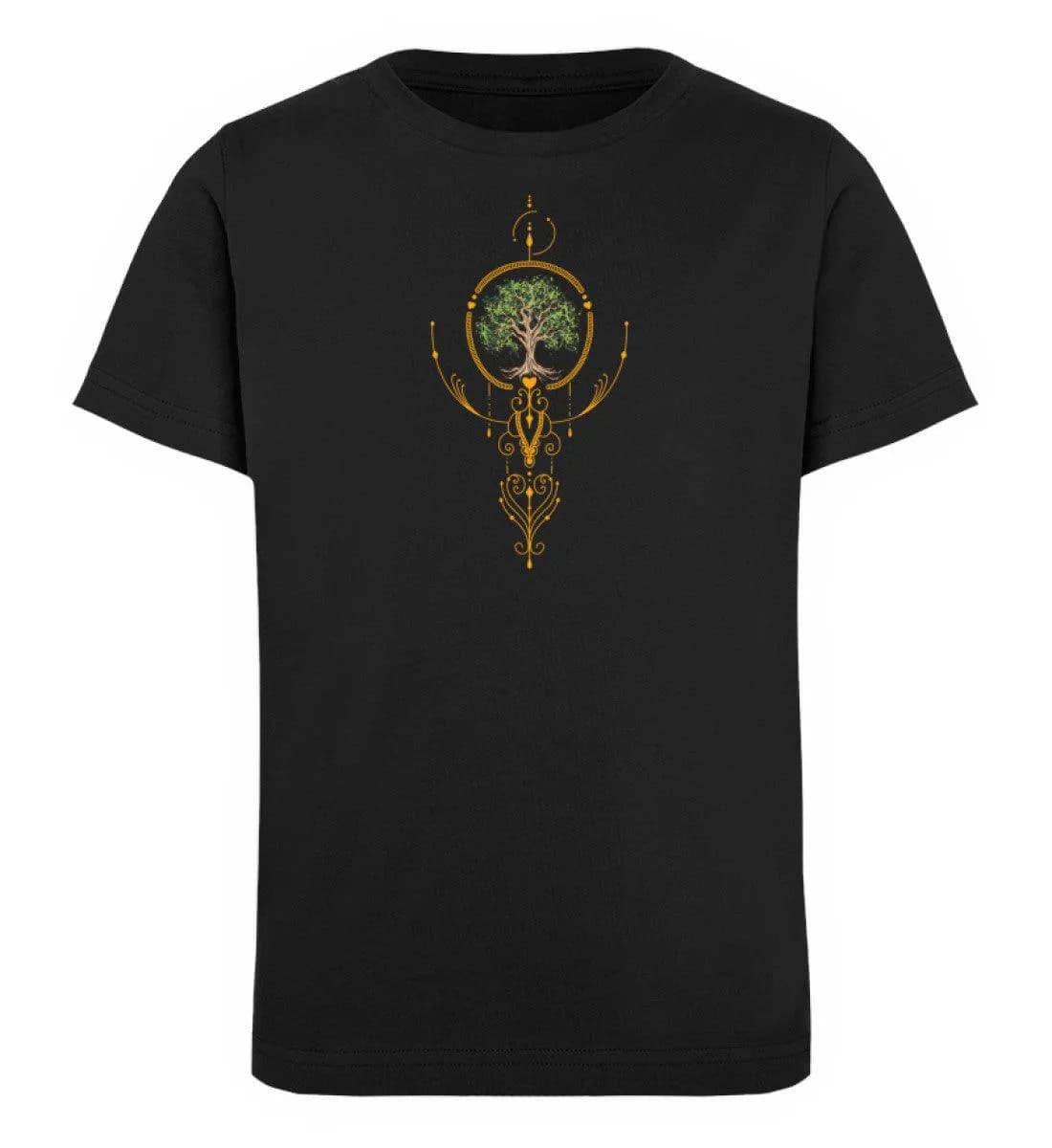 Baum mit Ornamenten - Kinder Bio T-Shirt