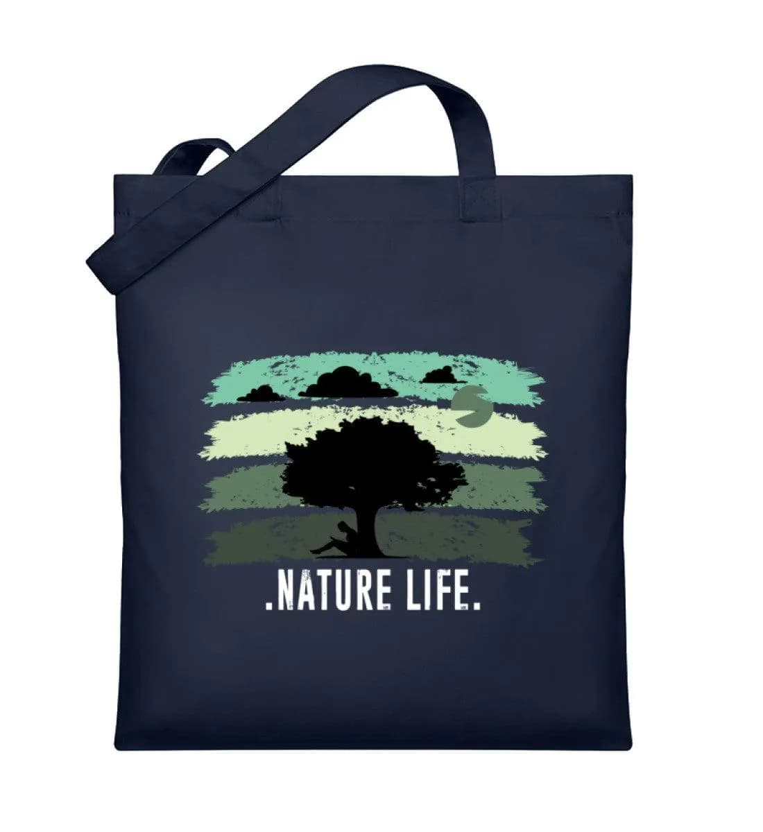 Nature Life Tree blau - Organic Jutebeutel