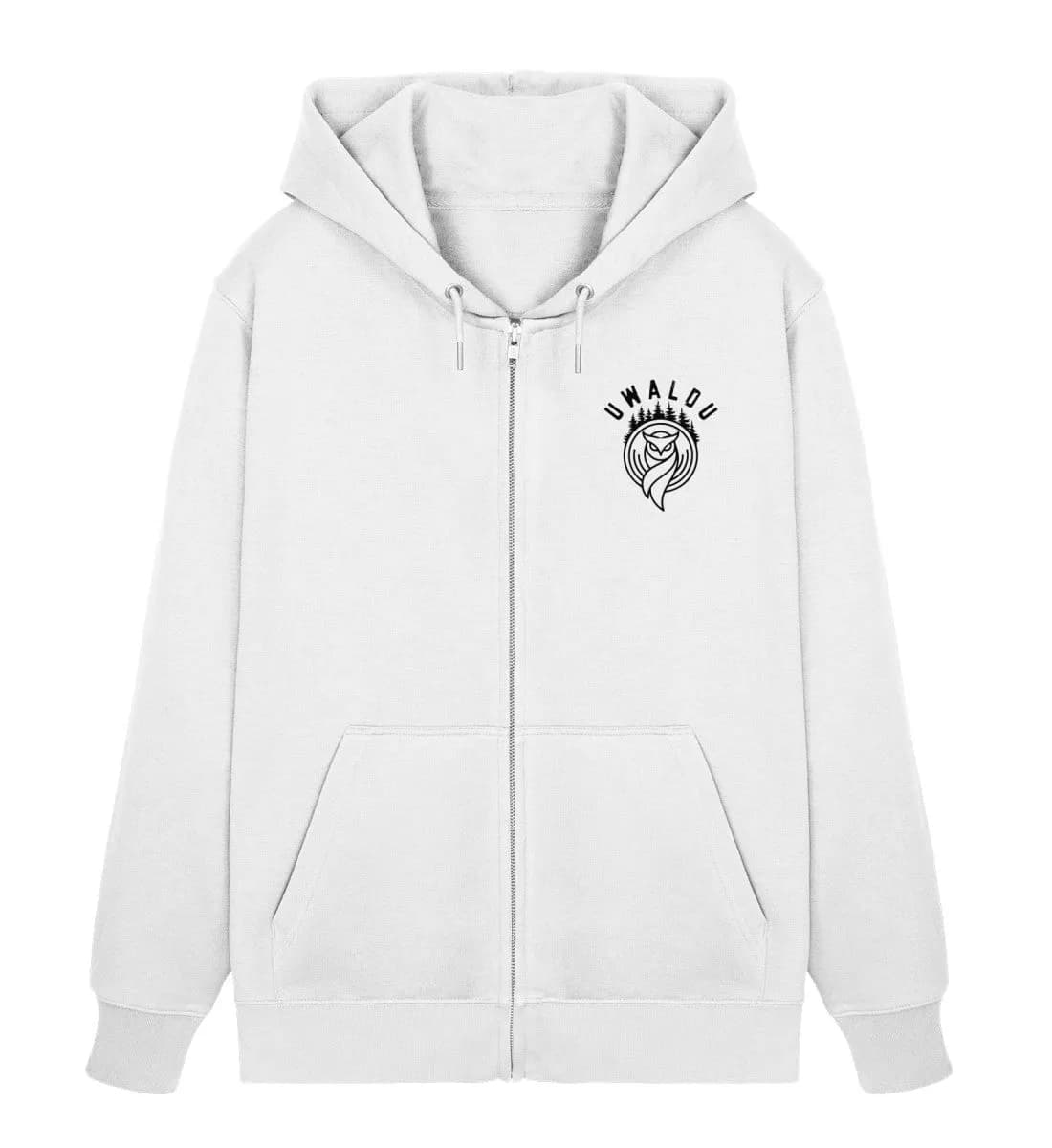 Der Wolf in den Bergen  - Unisex Organic Zipper