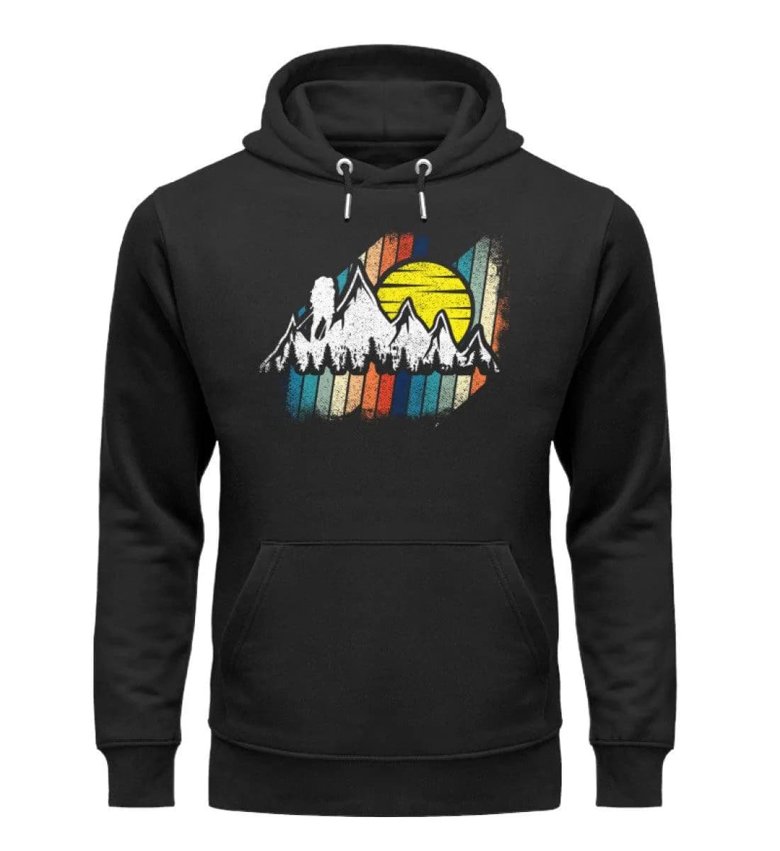 Berge mit Sonne - Unisex Premium Bio Hoodie