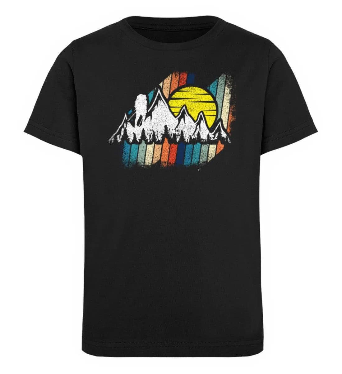 Berge mit Sonne  - Kinder Bio T-Shirt