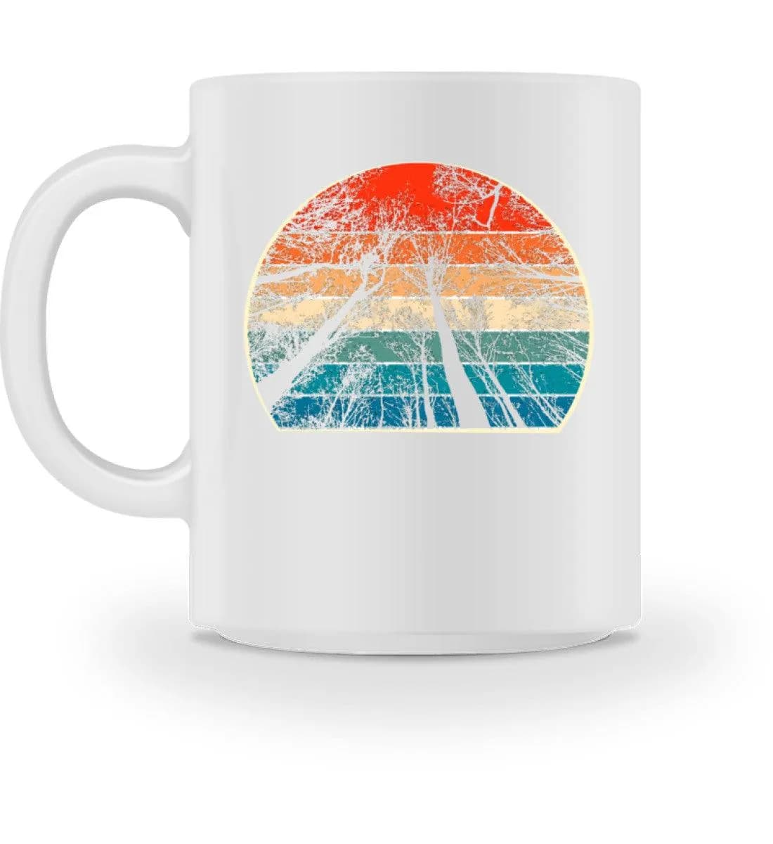 Retro Bäume - Tasse