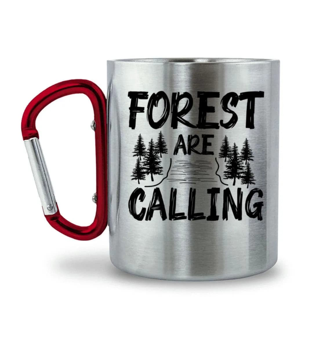 Forest are calling - Edelstahltasse mit Karabinergriff