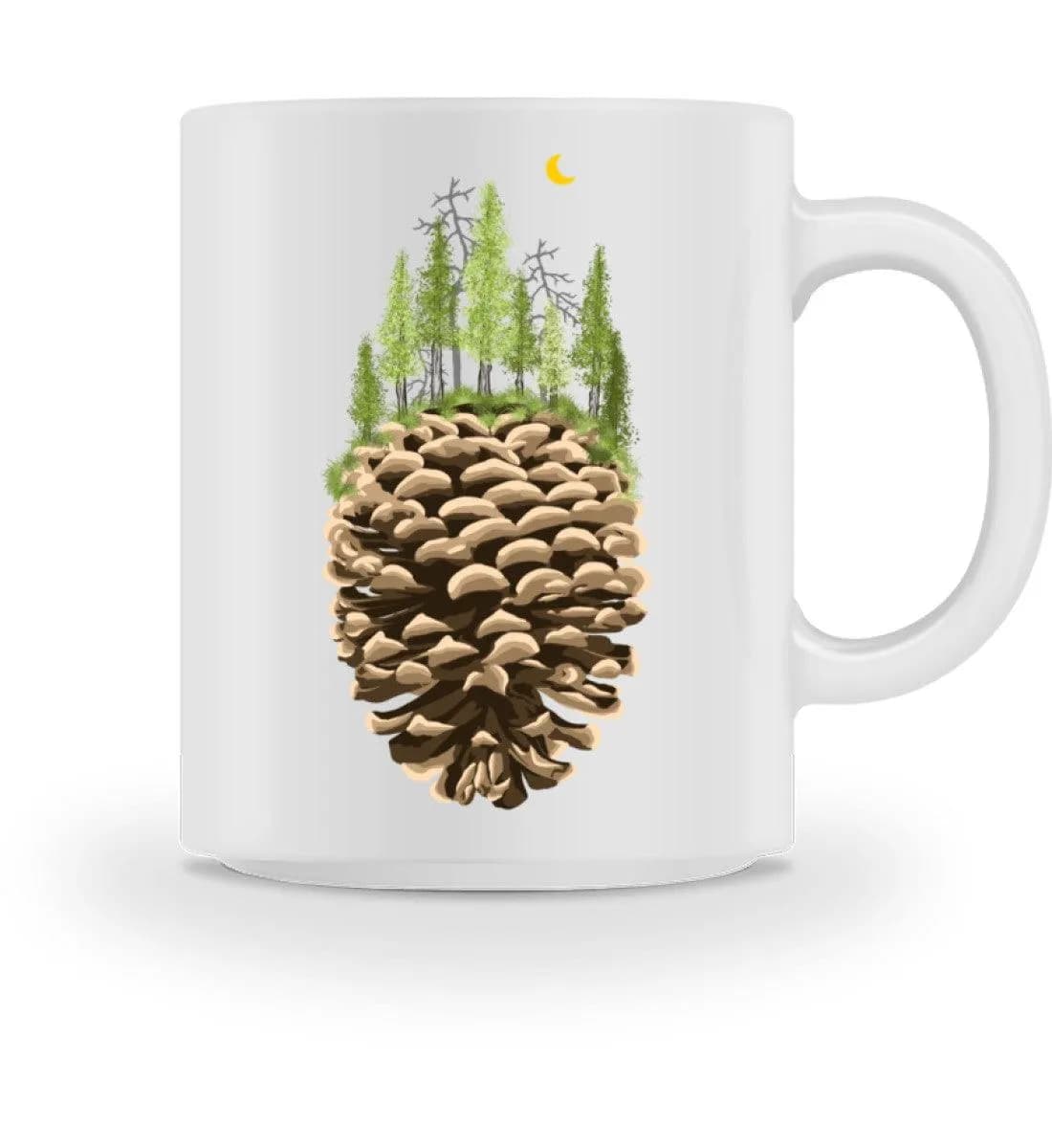 Bäume auf Tannenzapfen - Tasse
