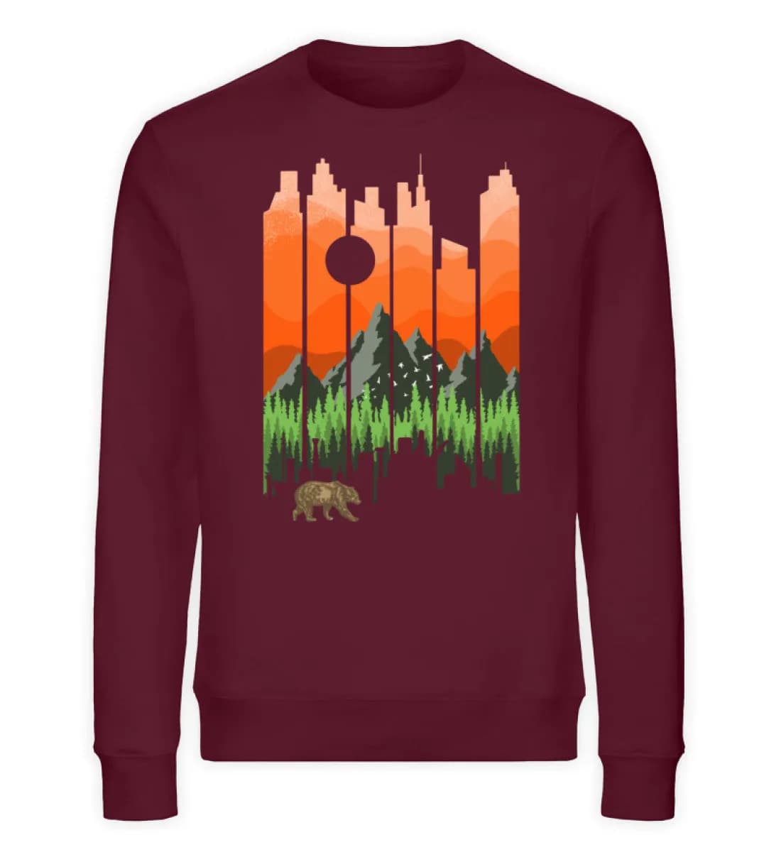 Nature Landscape Sunset - Unisex Bio Sweatshirt