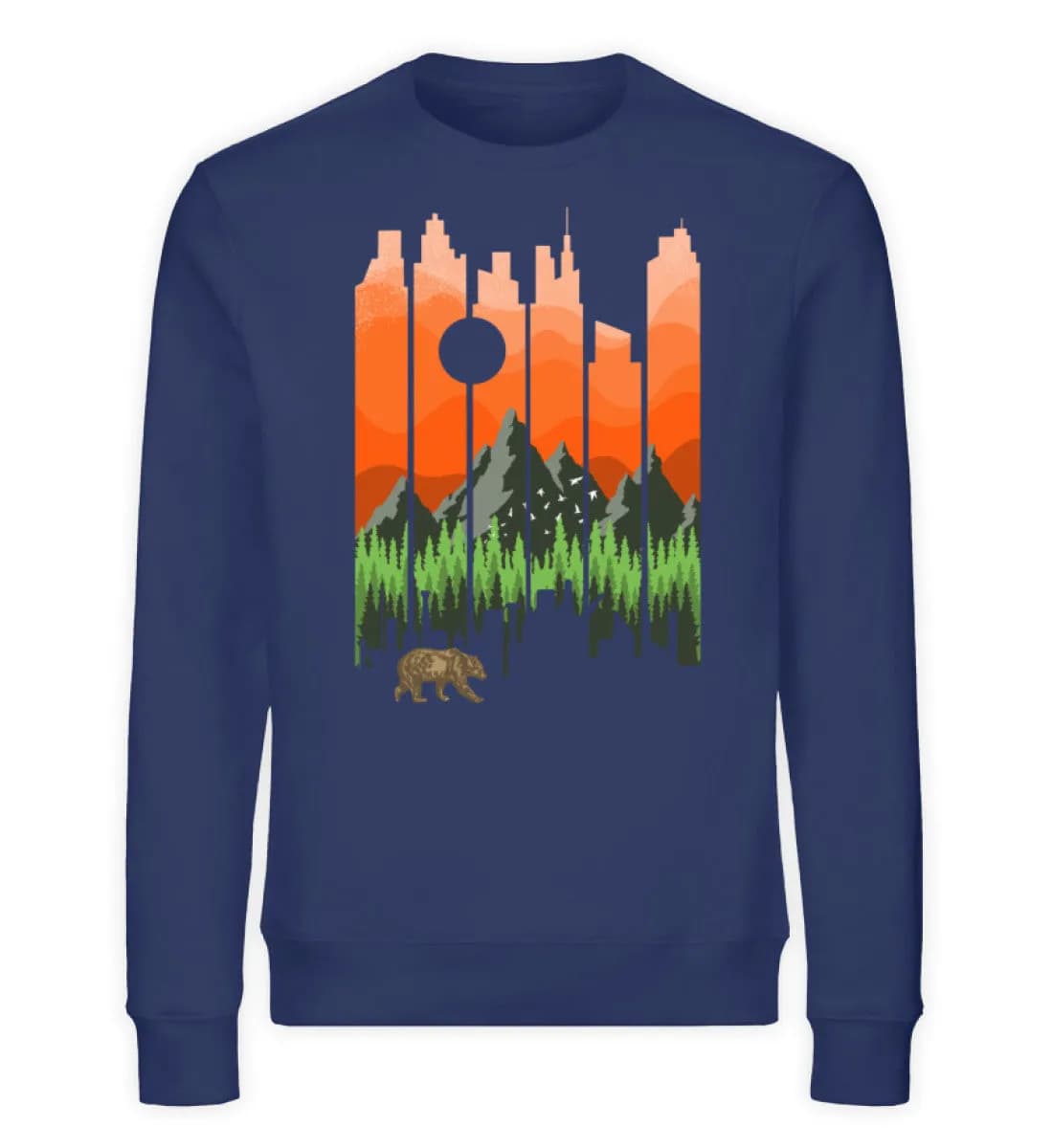Nature Landscape Sunset - Unisex Bio Sweatshirt