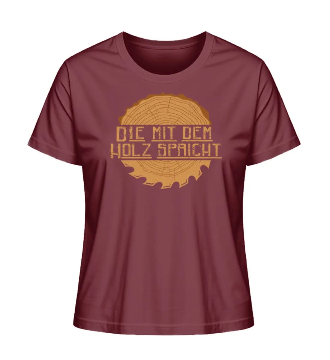 Die mit dem Holz spricht - Damen Premium Bio Shirt