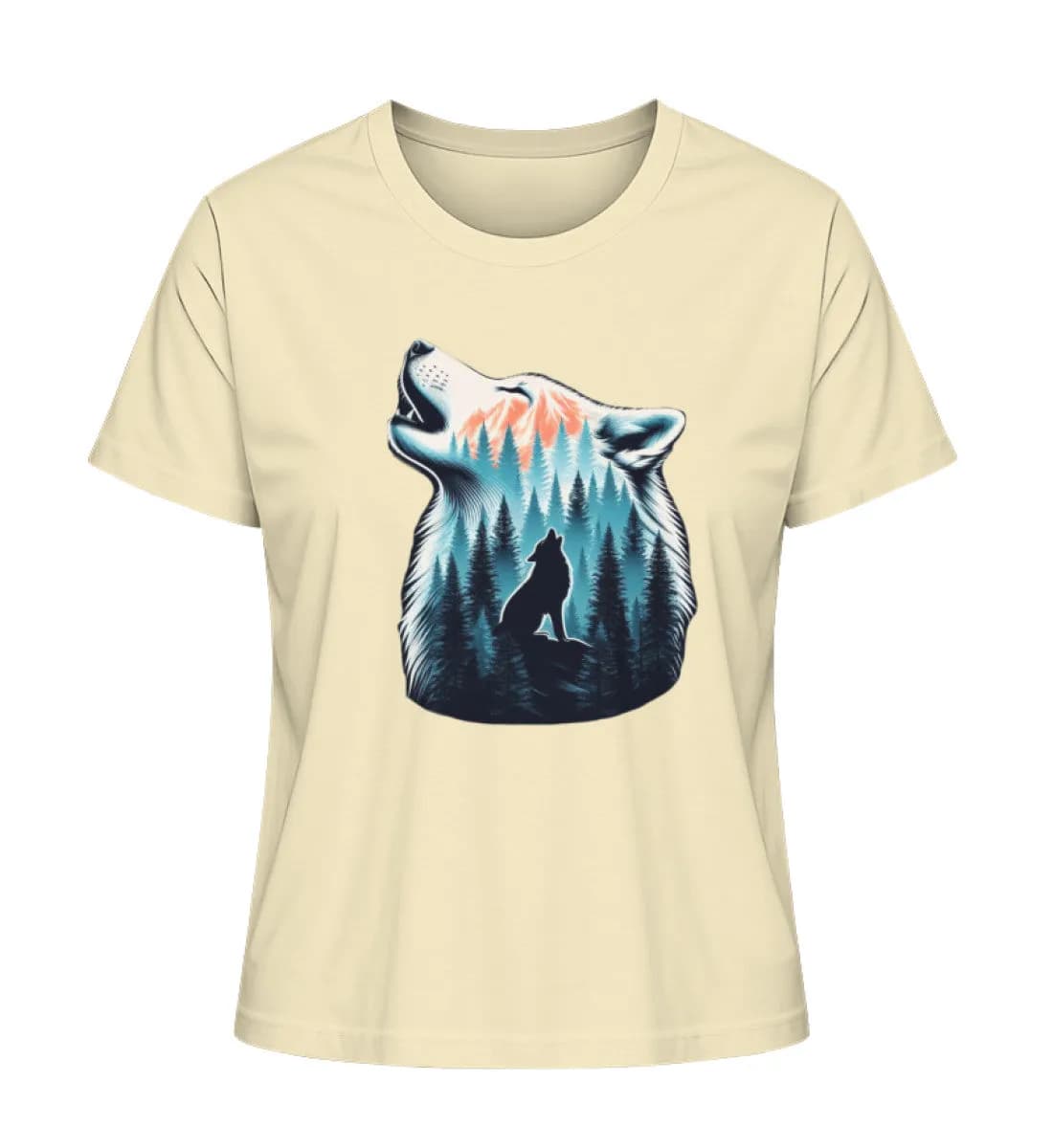 Einsamer Wolf - Damen Premium Bio Shirt