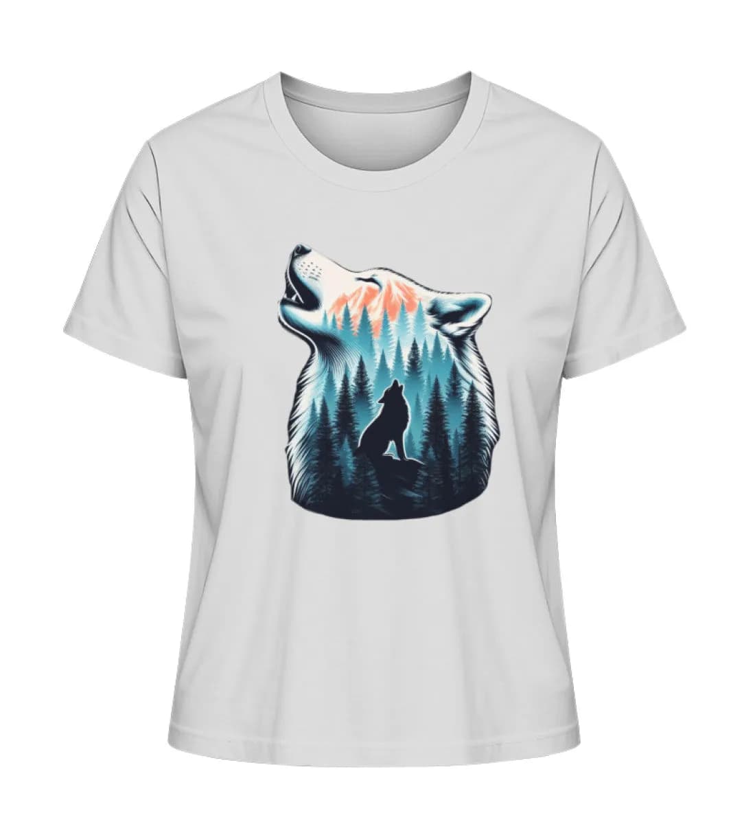 Einsamer Wolf - Damen Premium Bio Shirt