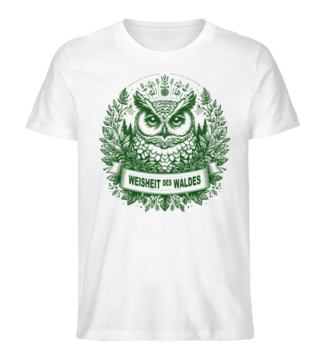 Weisheit des Waldes - Herren Premium Bio Shirt