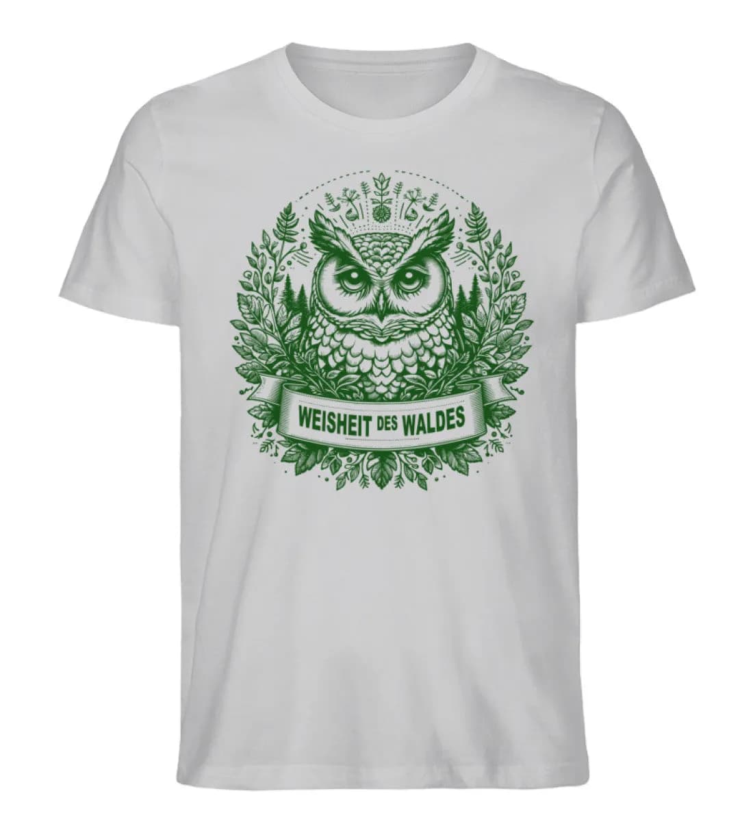 Weisheit des Waldes - Herren Premium Bio Shirt
