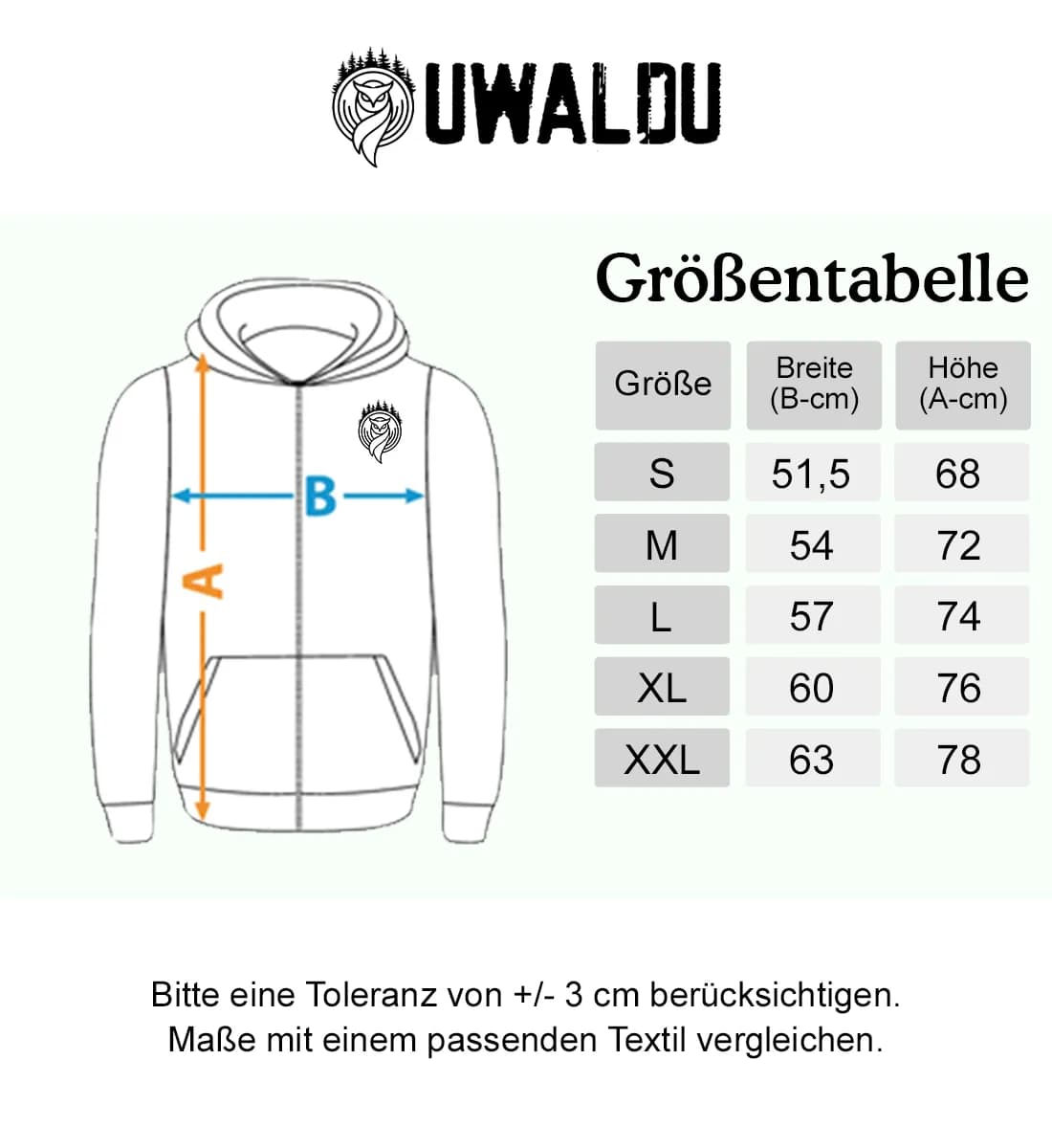 Baum Querschnitt - Unisex Premium Bio Zipper Hoodie