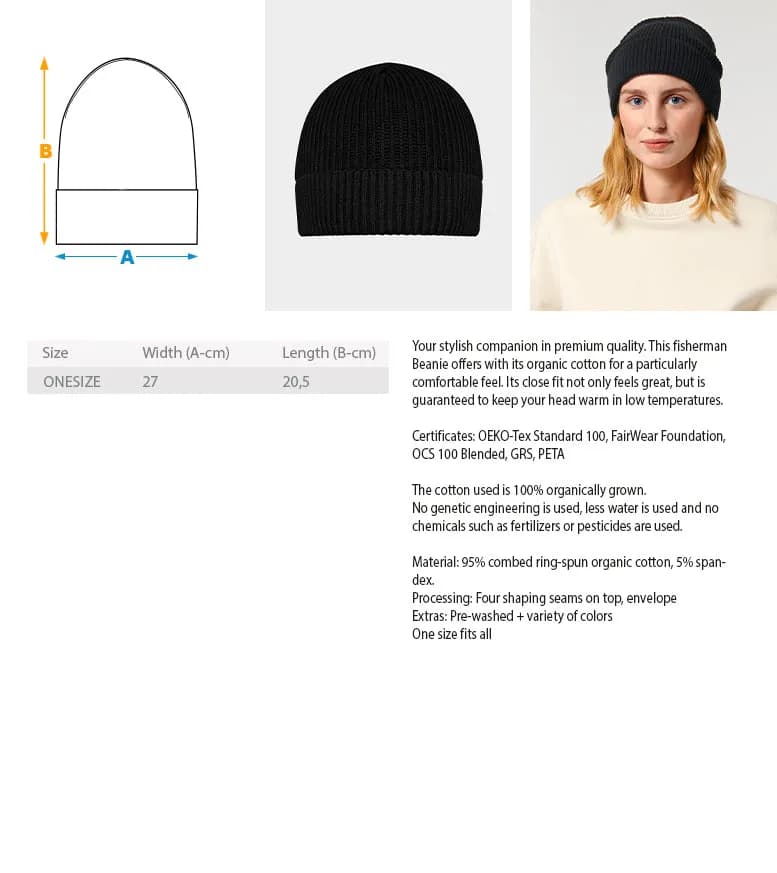 Uwaldu Logo - Beanie mit Stick