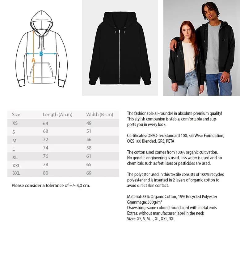 Love Tree - Unisex Bio Zipper