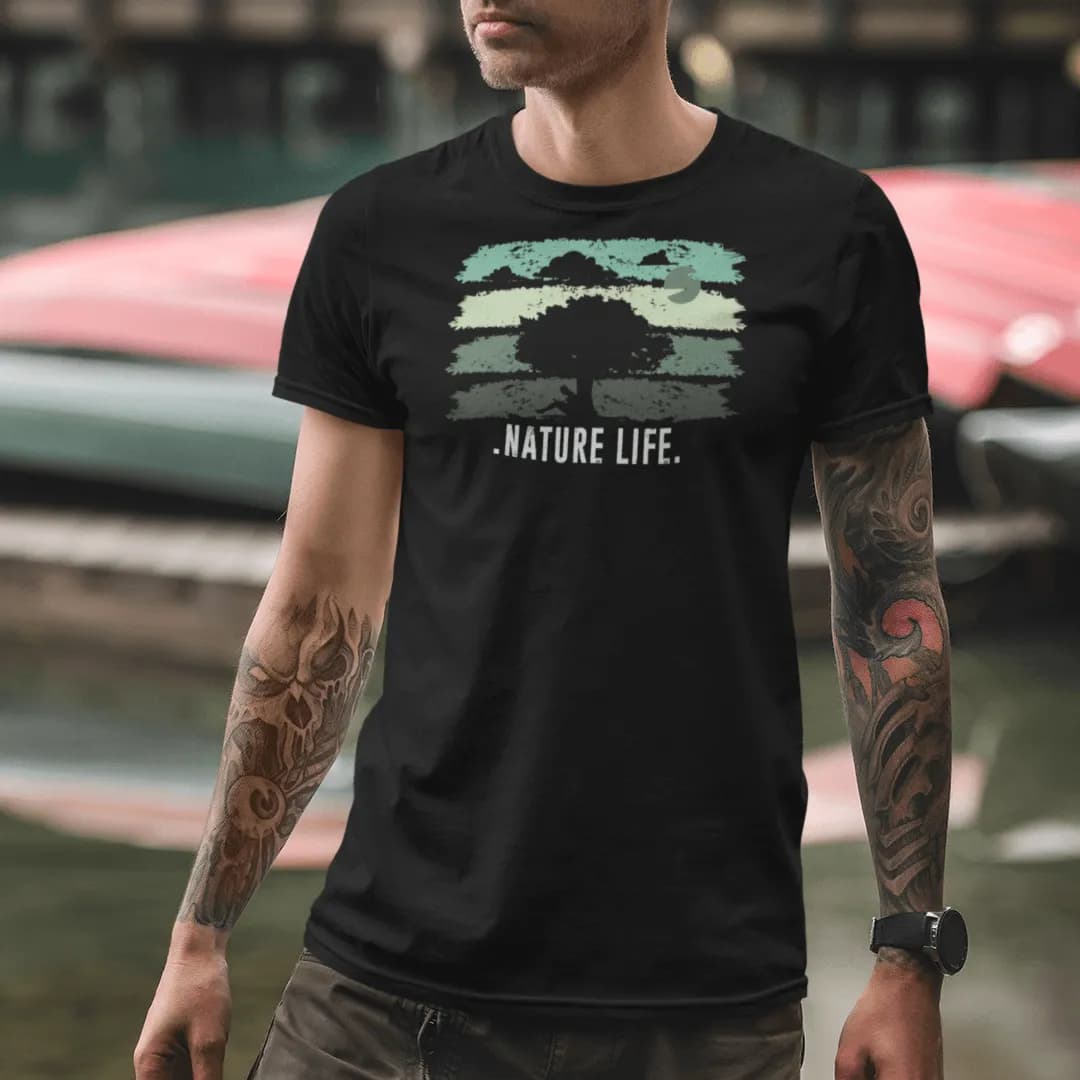 Nature Life Tree - Herren Premium Bio Shirt
